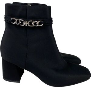 Unisa Violet Heeled Boots with Chain Detail 7.5